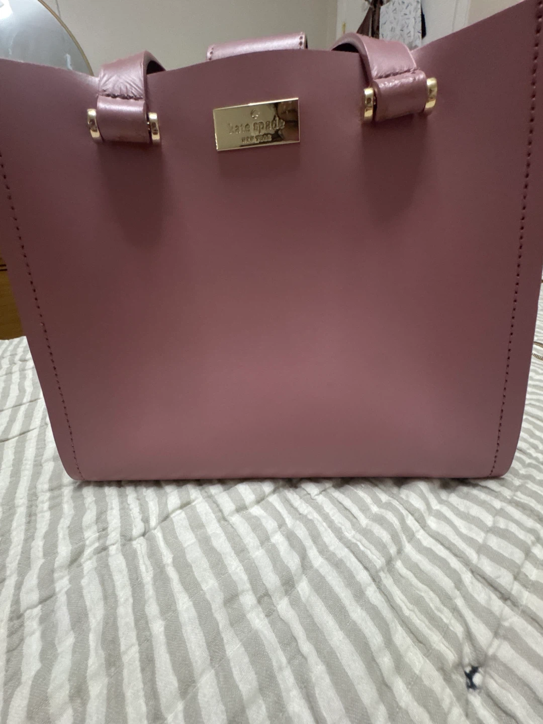 Kate Spade New York Pink Leather Tote Bag