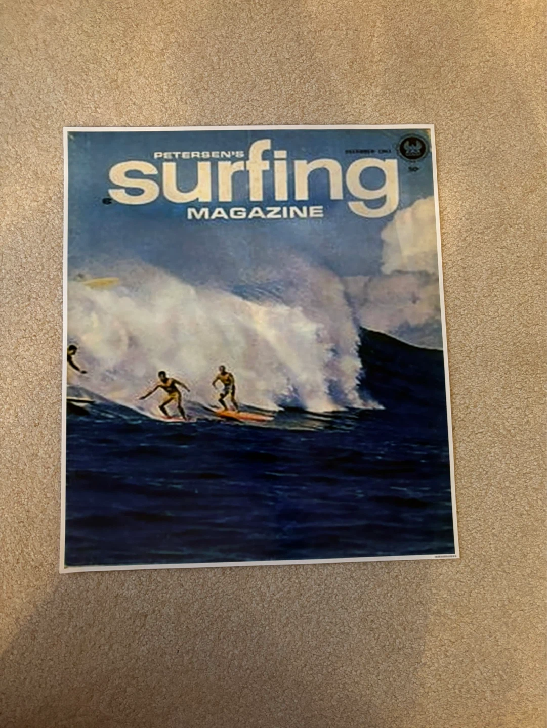 Vintage surfing poster