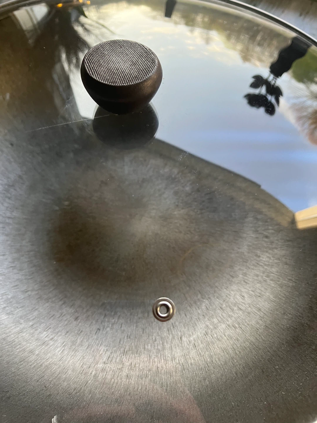 Metal Wok with Glass Lid and Wooden Handles - photo 3