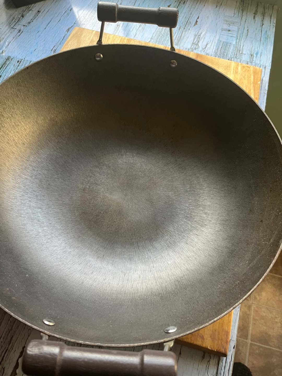 Metal Wok with Glass Lid and Wooden Handles - photo 4