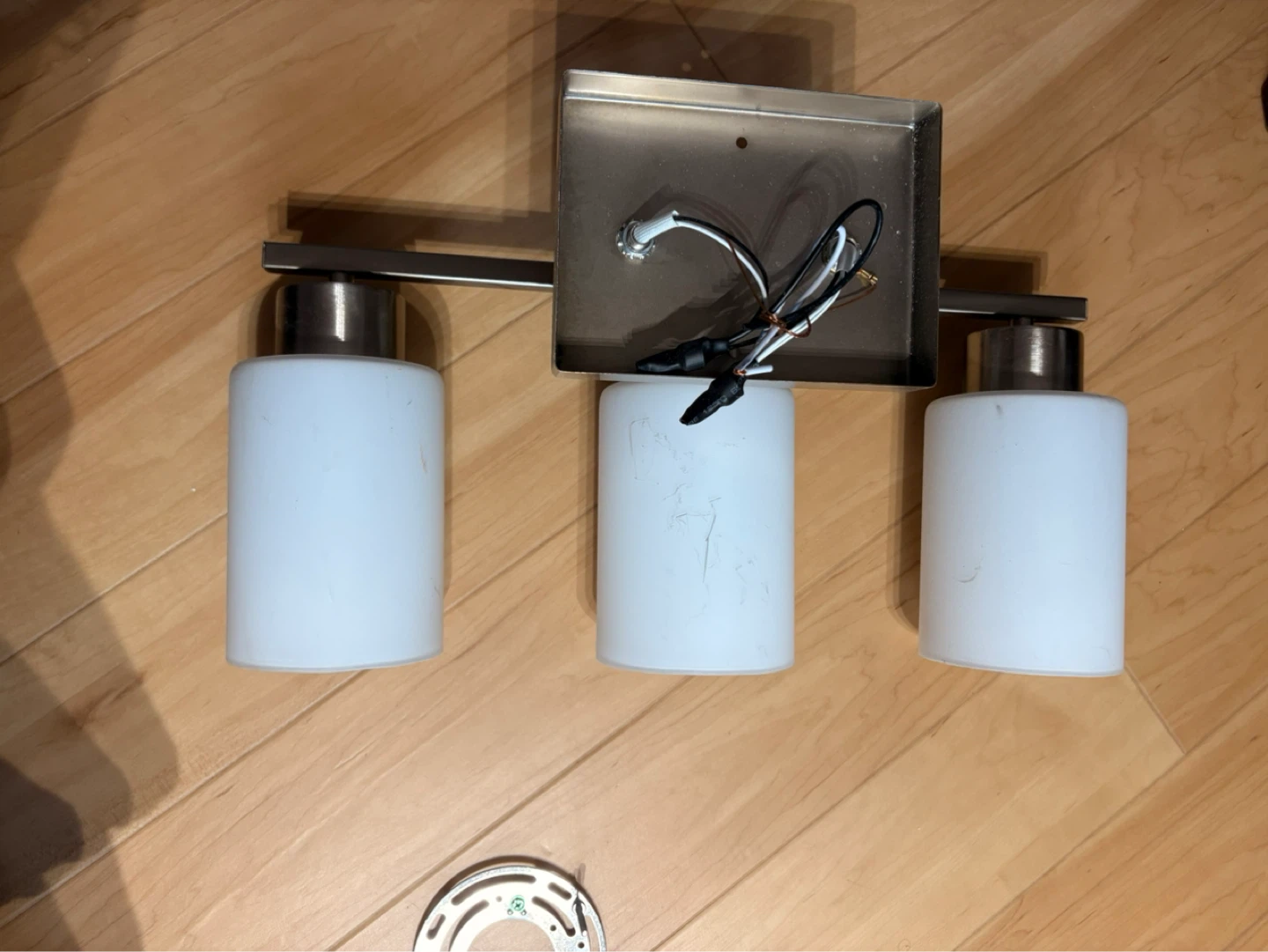 Brushed Nickel 3-Light Vanity Light Fixture - photo 3