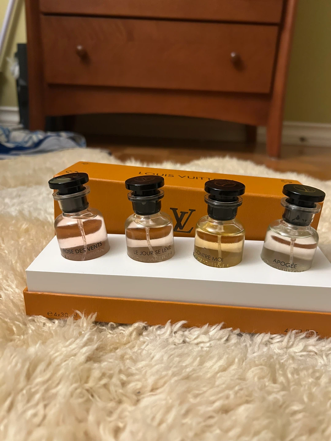 Louis Vuitton Perfume Set Miniature Bottles