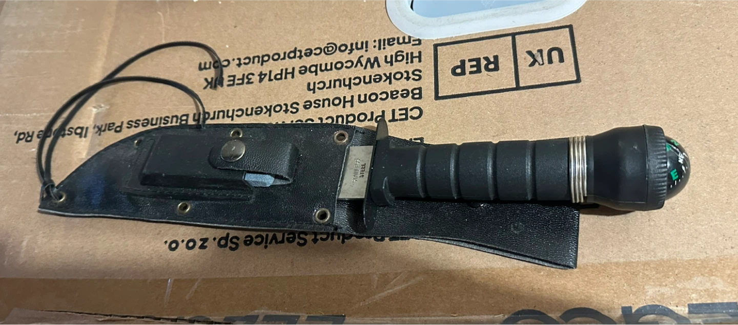 Survival Knife with Compass