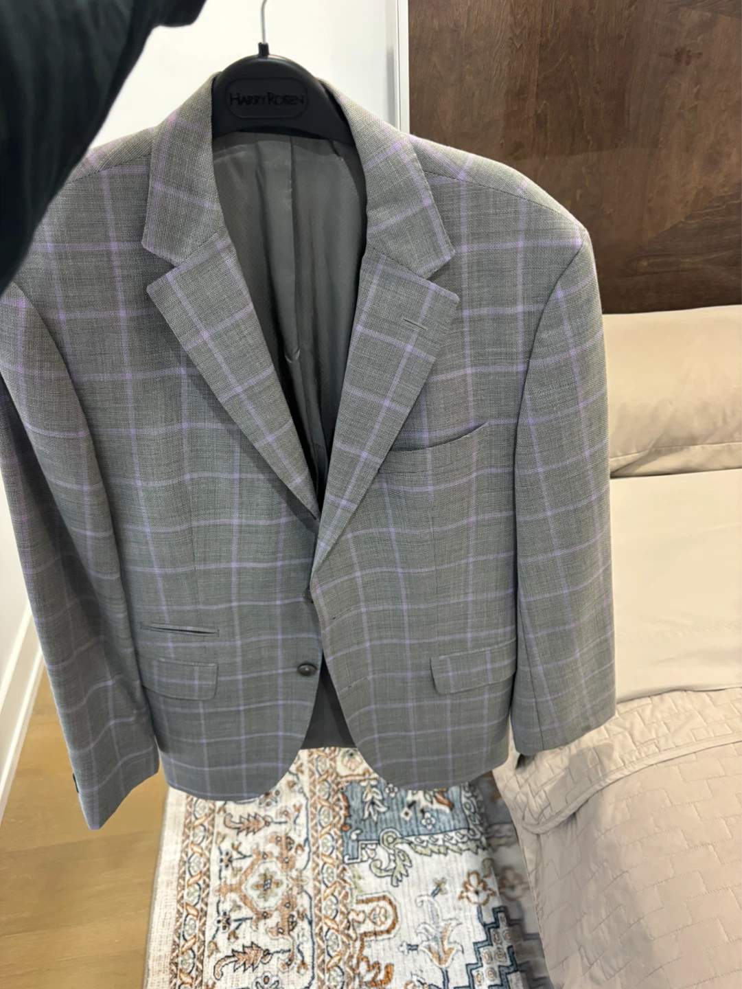 Hugo boss Grey and purple striped Blazer - photo 4