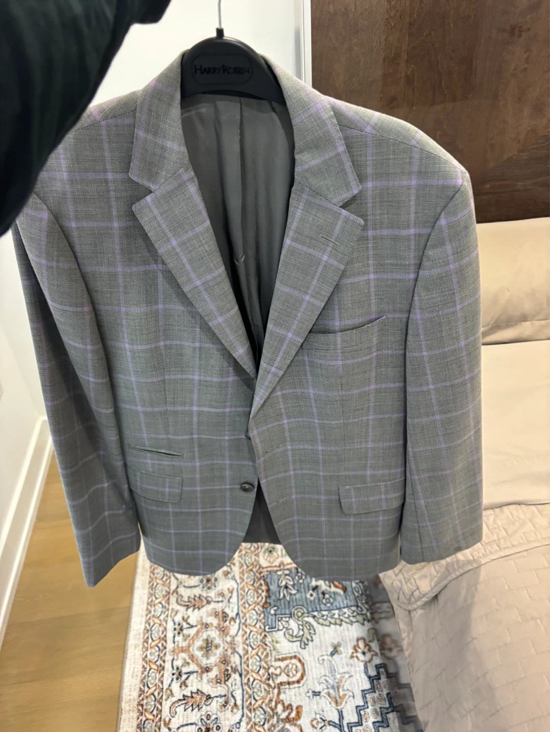 Hugo boss Grey and purple striped Blazer - photo 3