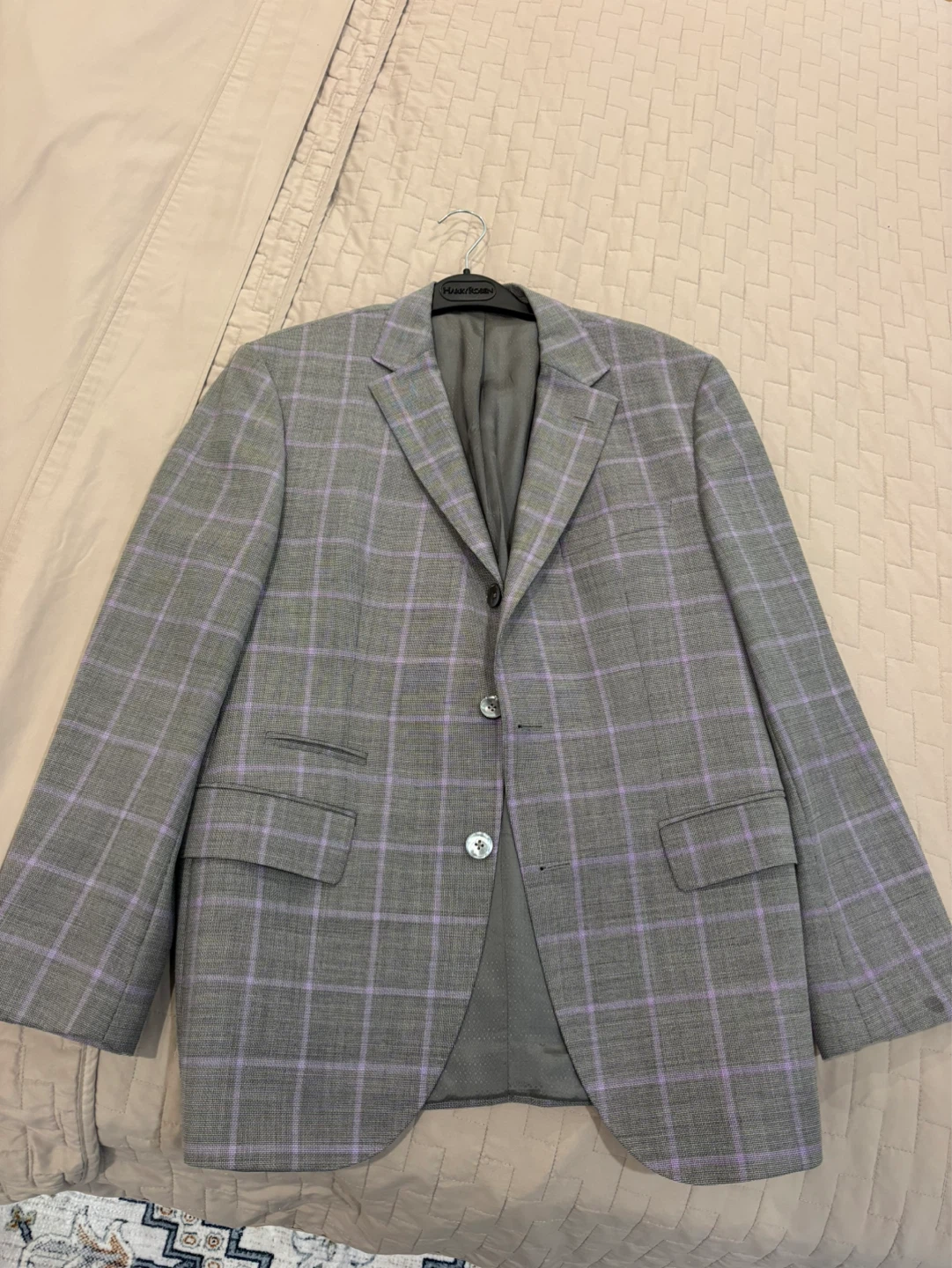 Hugo boss Grey and purple striped Blazer - photo 2