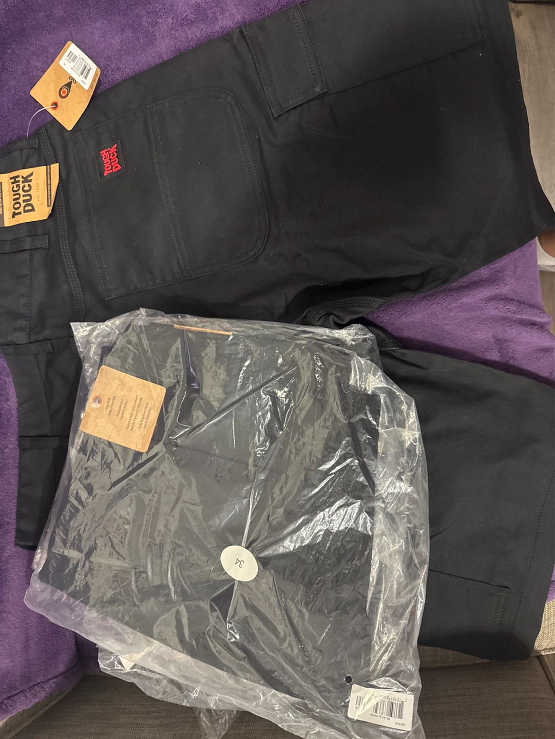 Tough Duck  Flex Twill Cargo Shorts - Black - photo 3
