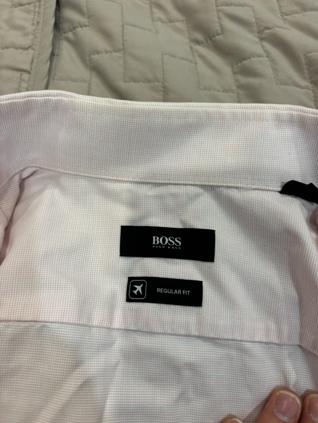 BOSS Hugo Boss Pink Regular Fit Dress Shirt - photo 3