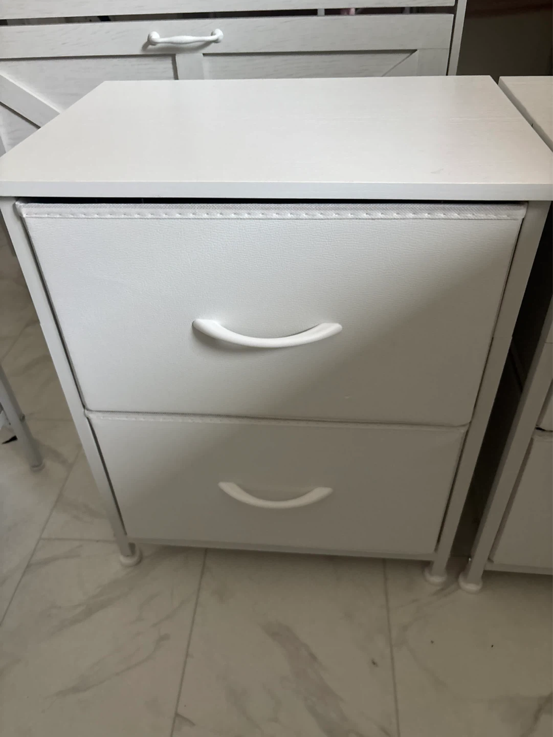 TWO 2-Drawer Nightstand - White - photo 2