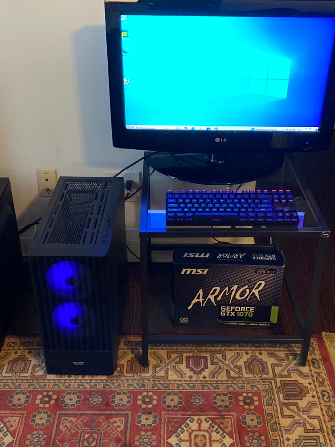 Custom  PC - AMD A6-4GB RAM, 224GB SSD, NVIDIA GTX 1070