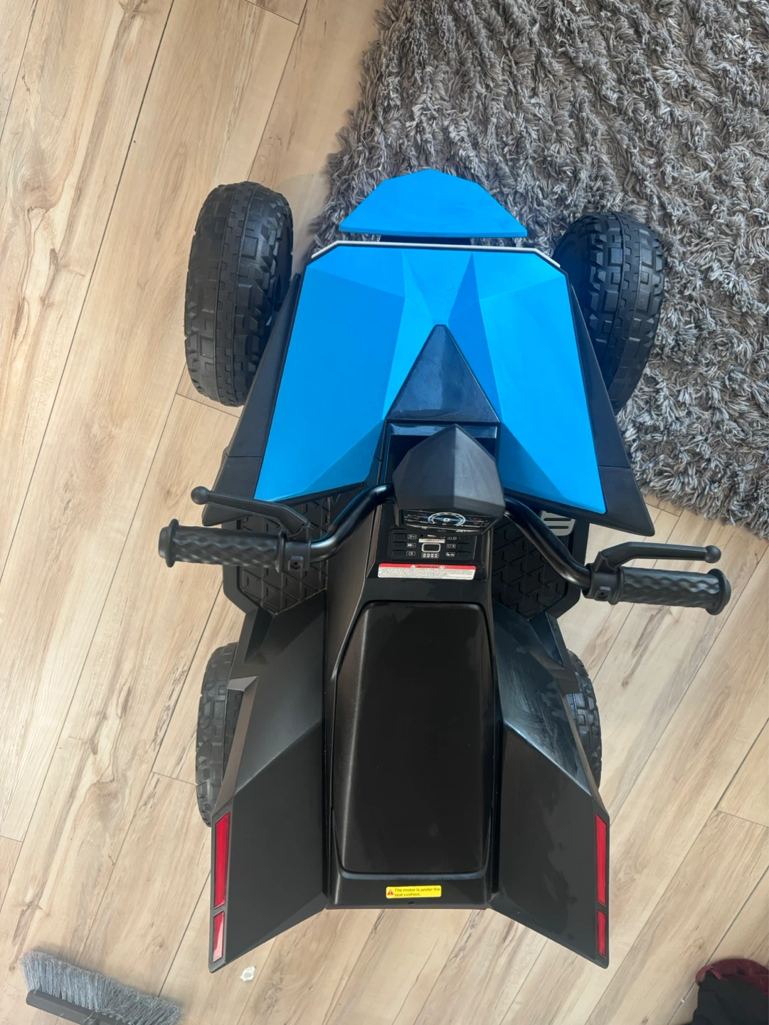 Kids Electric Ride-On ATV Toy - Blue & Black - photo 2