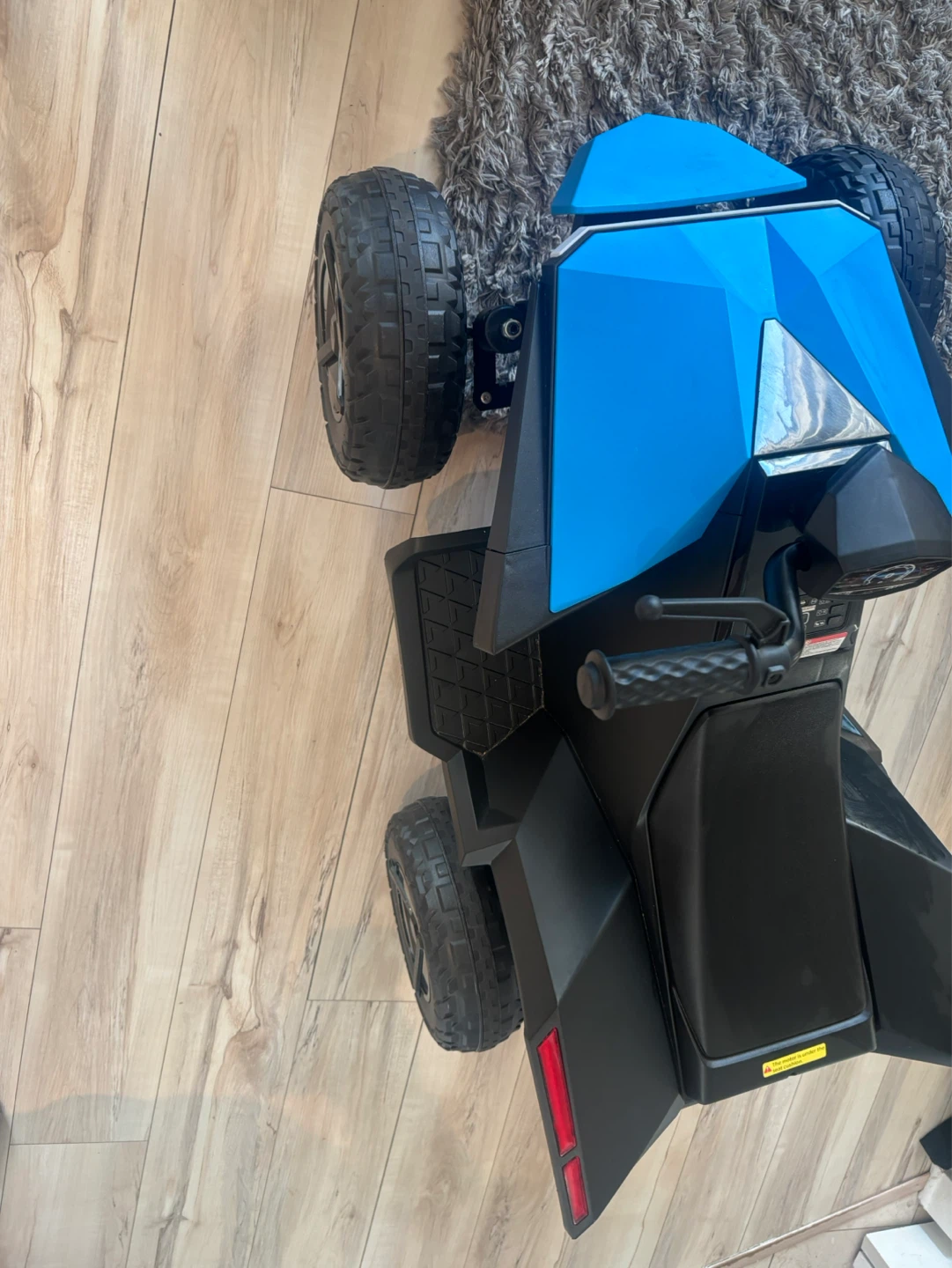 Kids Electric Ride-On ATV Toy - Blue & Black - photo 3