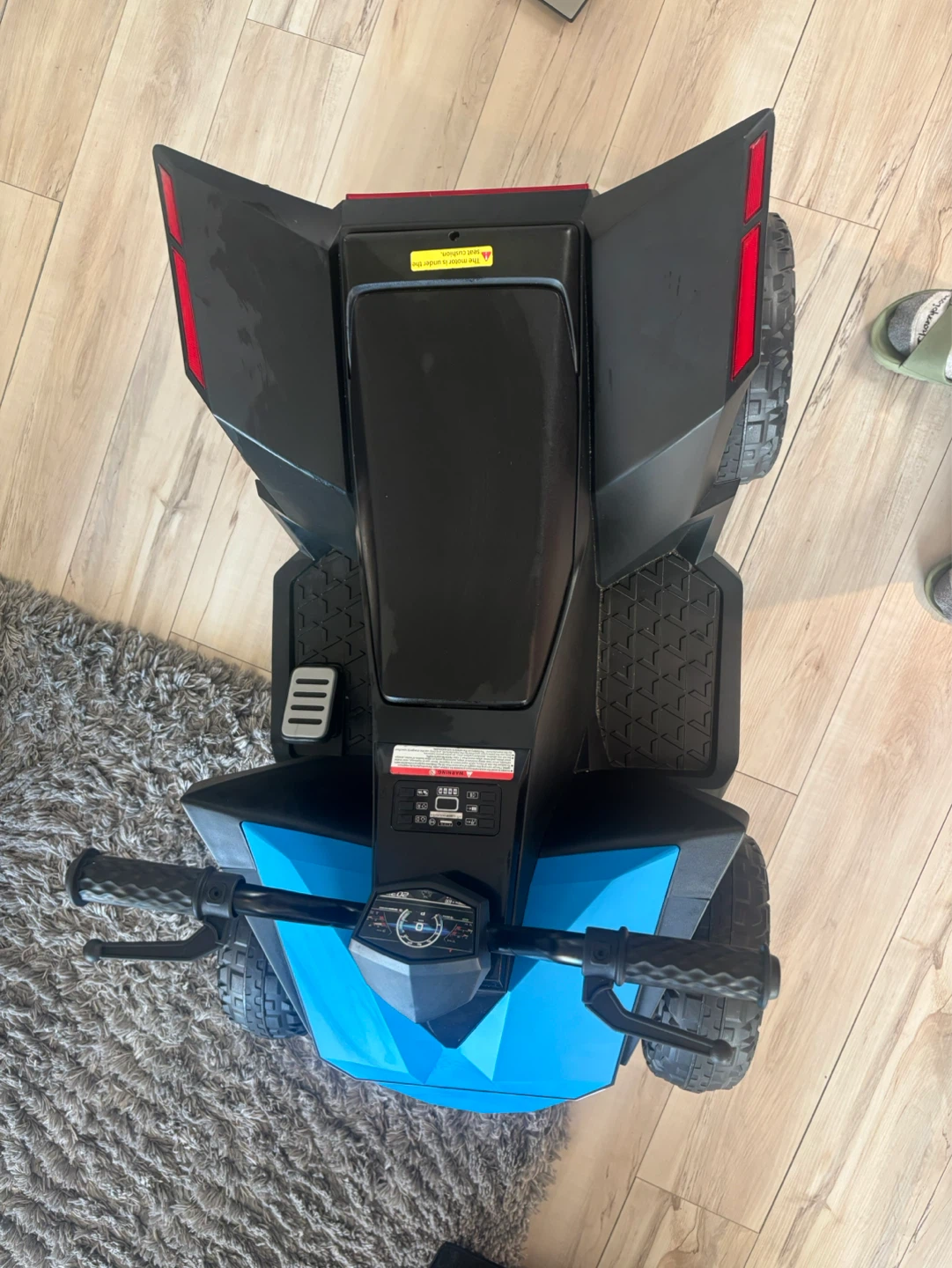 Kids Electric Ride-On ATV Toy - Blue & Black - photo 5
