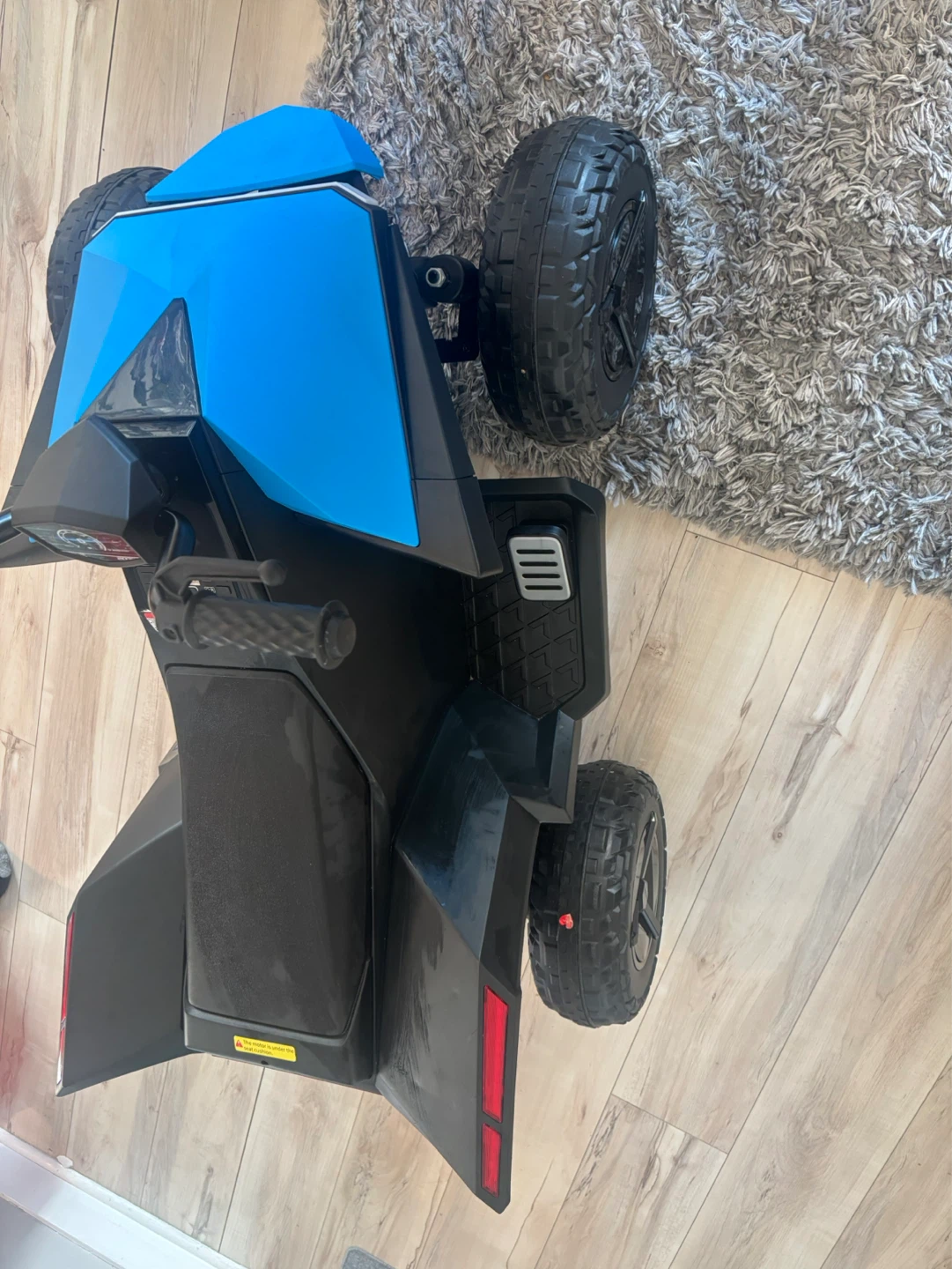 Kids Electric Ride-On ATV Toy - Blue & Black - photo 4