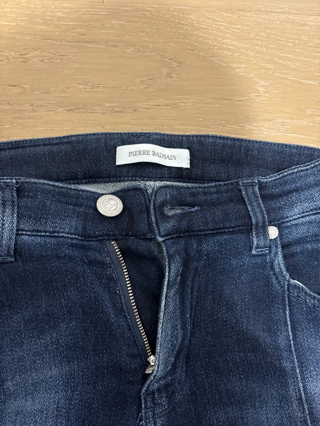 Balmain Blue Denim Biker Jeans - photo 2