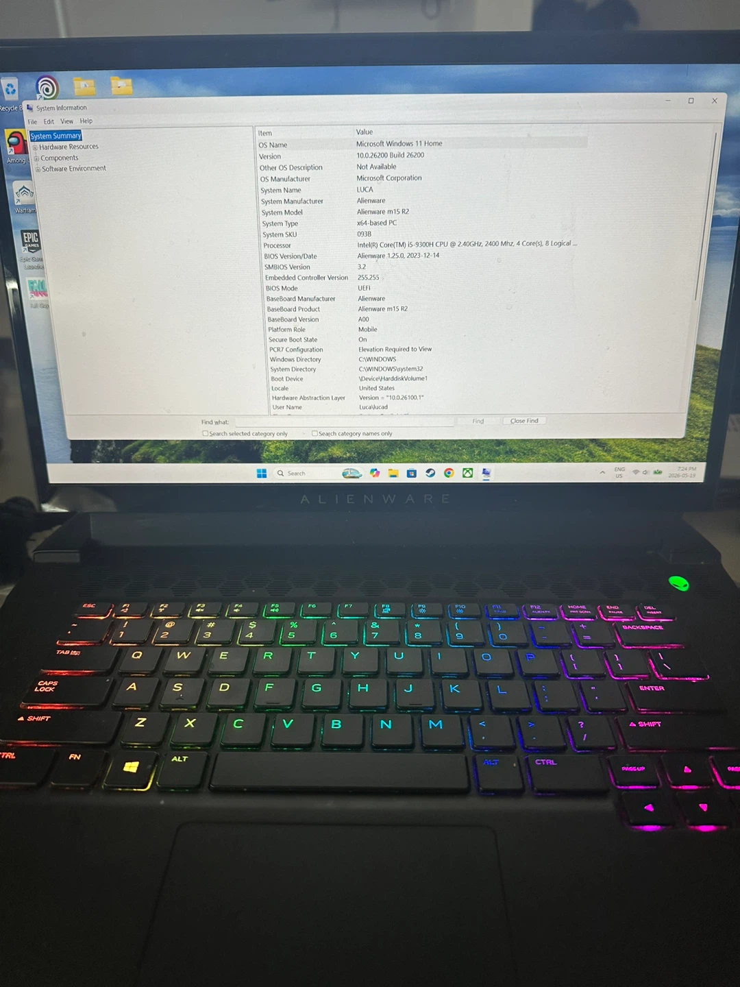Alienware M15 R2 Gaming Laptop