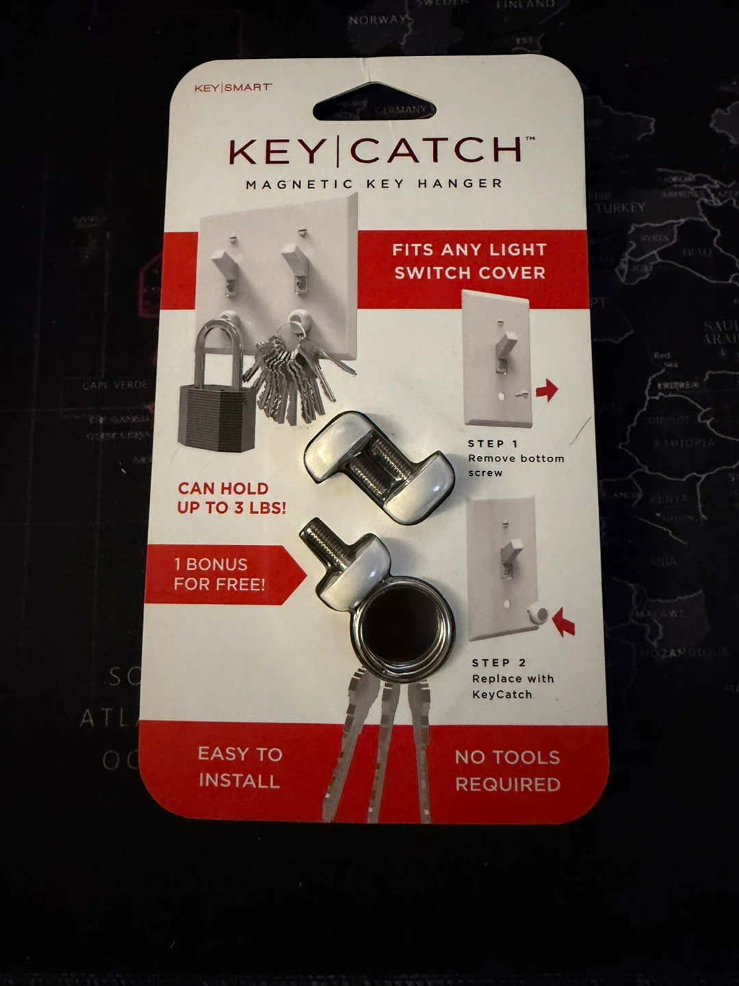 Key Catch Magnetic Key Holder - Pack of 3