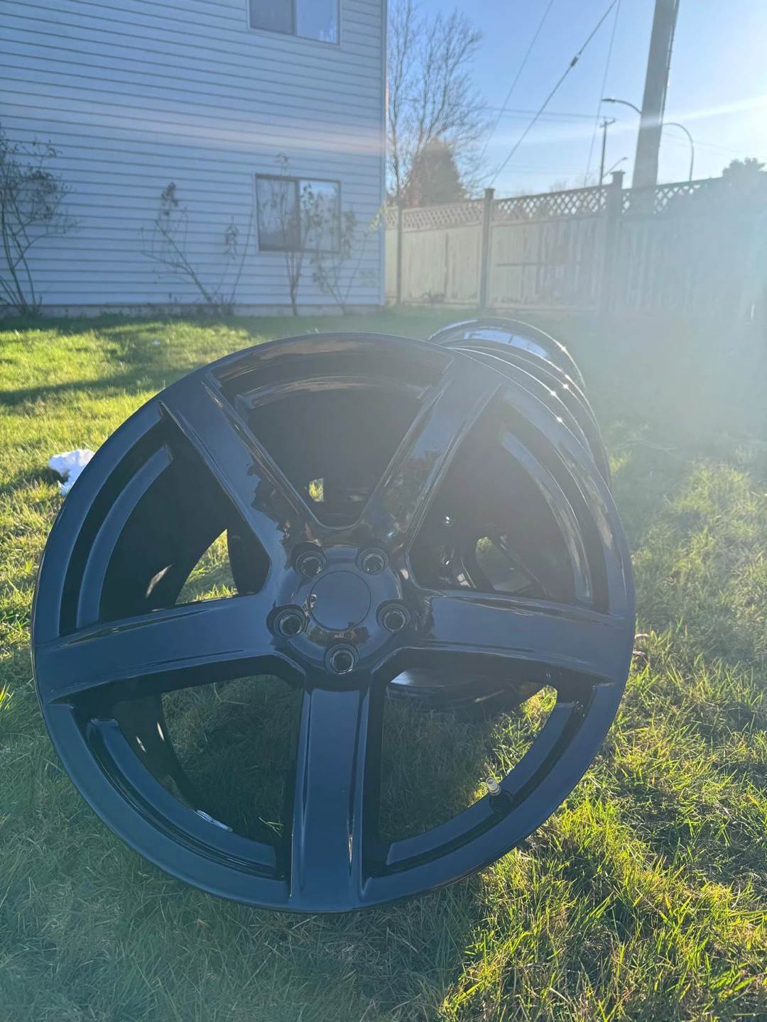 Set of 4 Black Aftermarket Rims