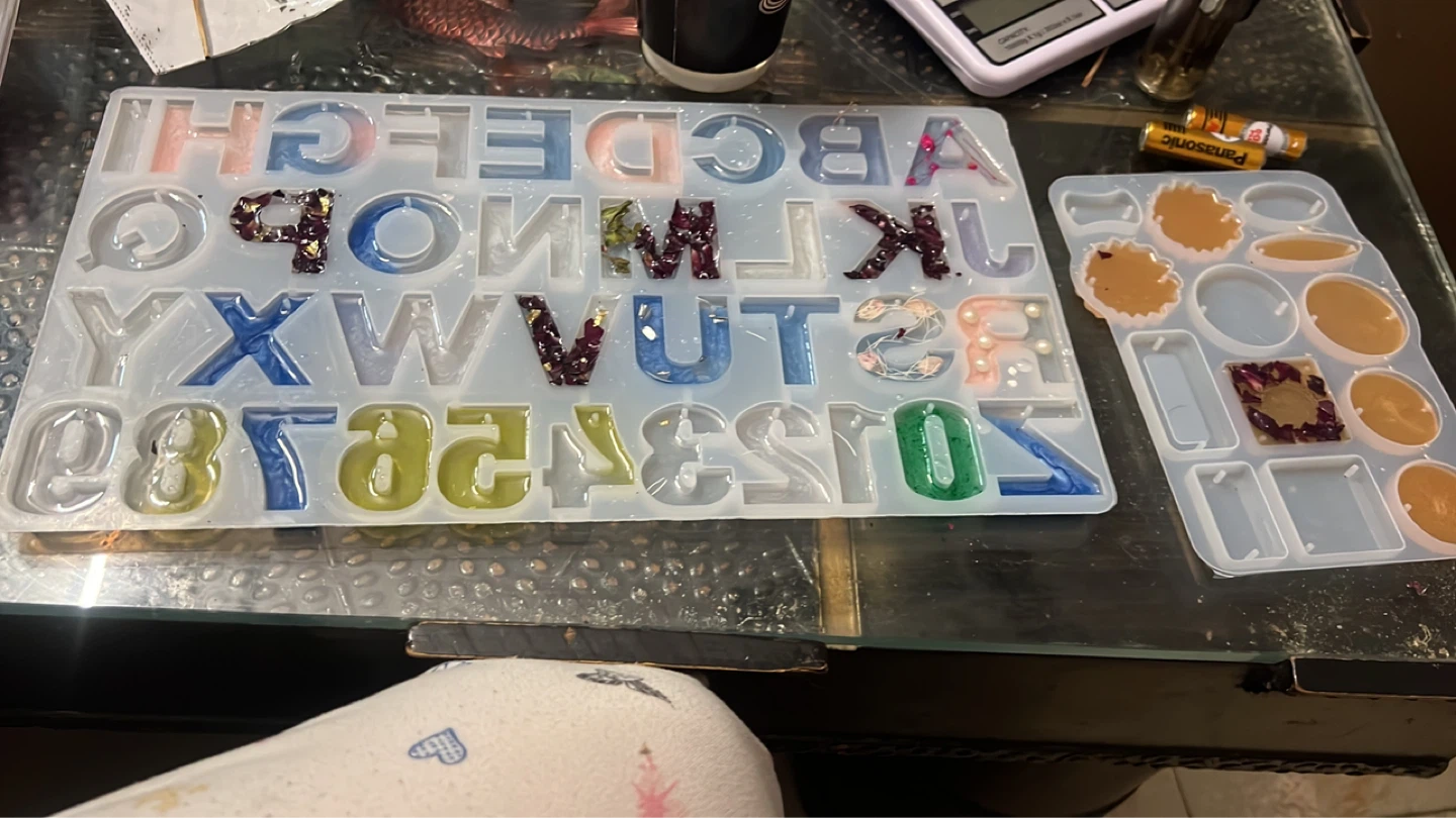 Alphabet and Number Silicone Molds