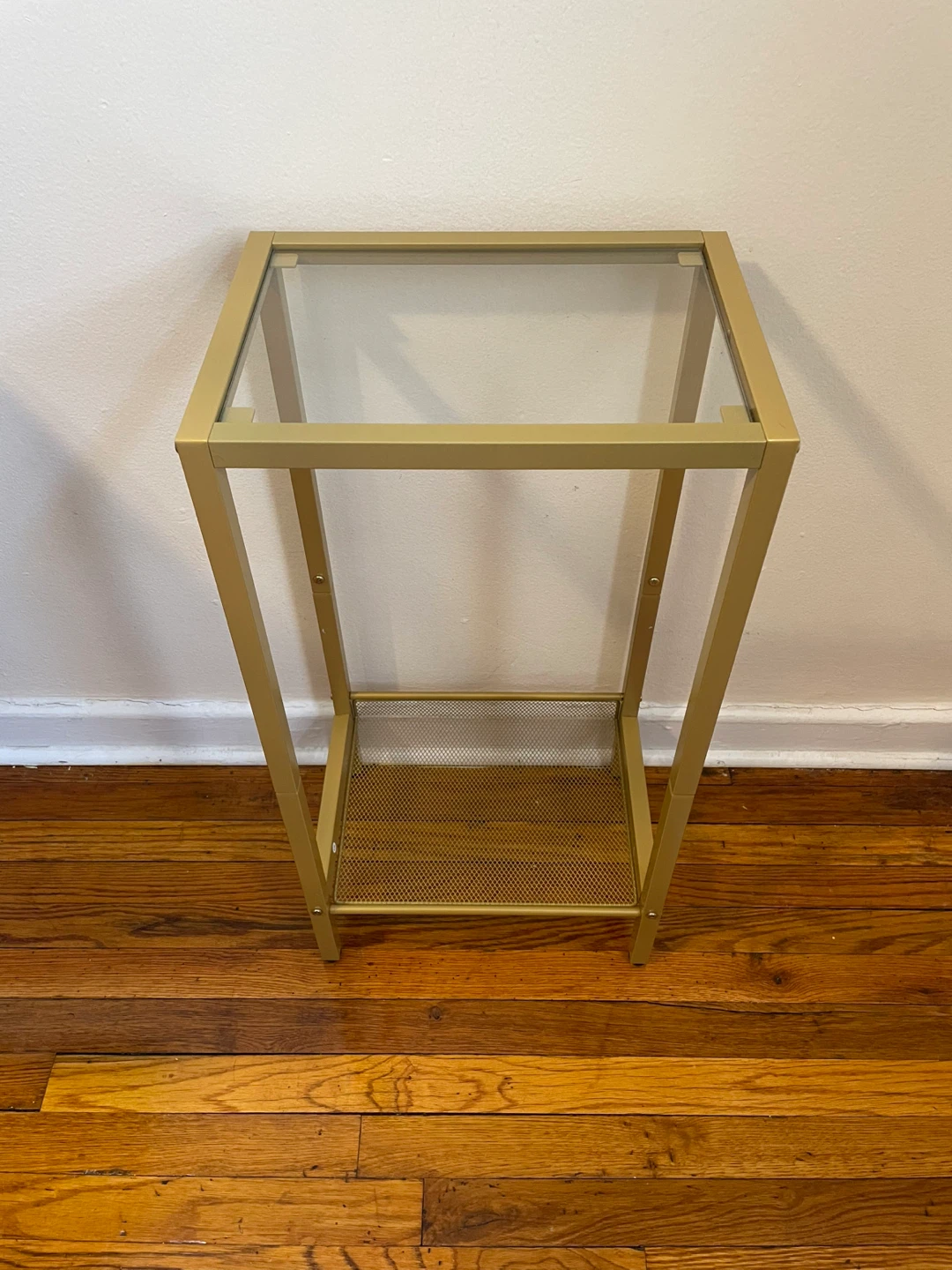 Glass Top Side Table $30