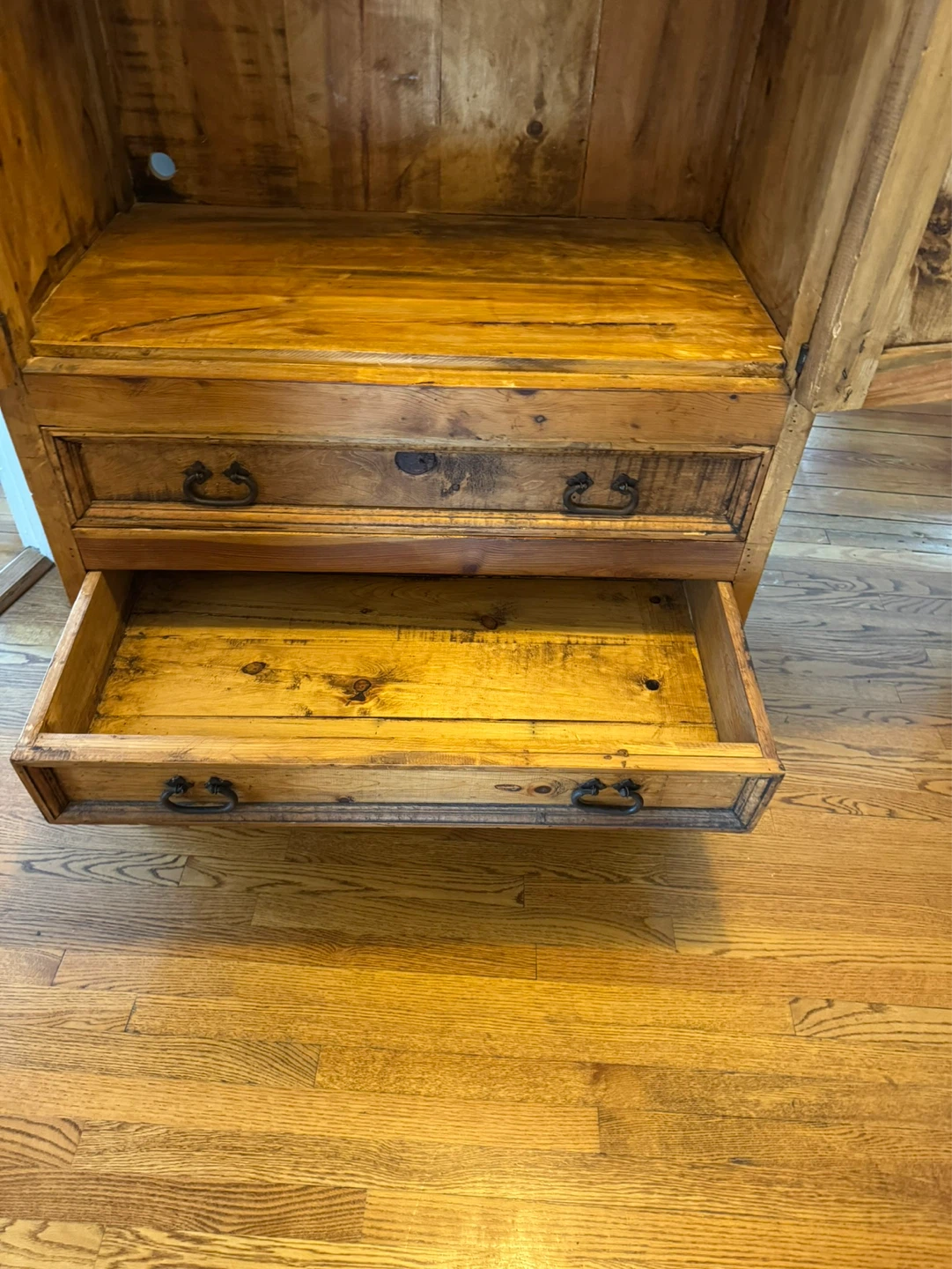 Rustic Wooden Armoire with Drawers - photo 5