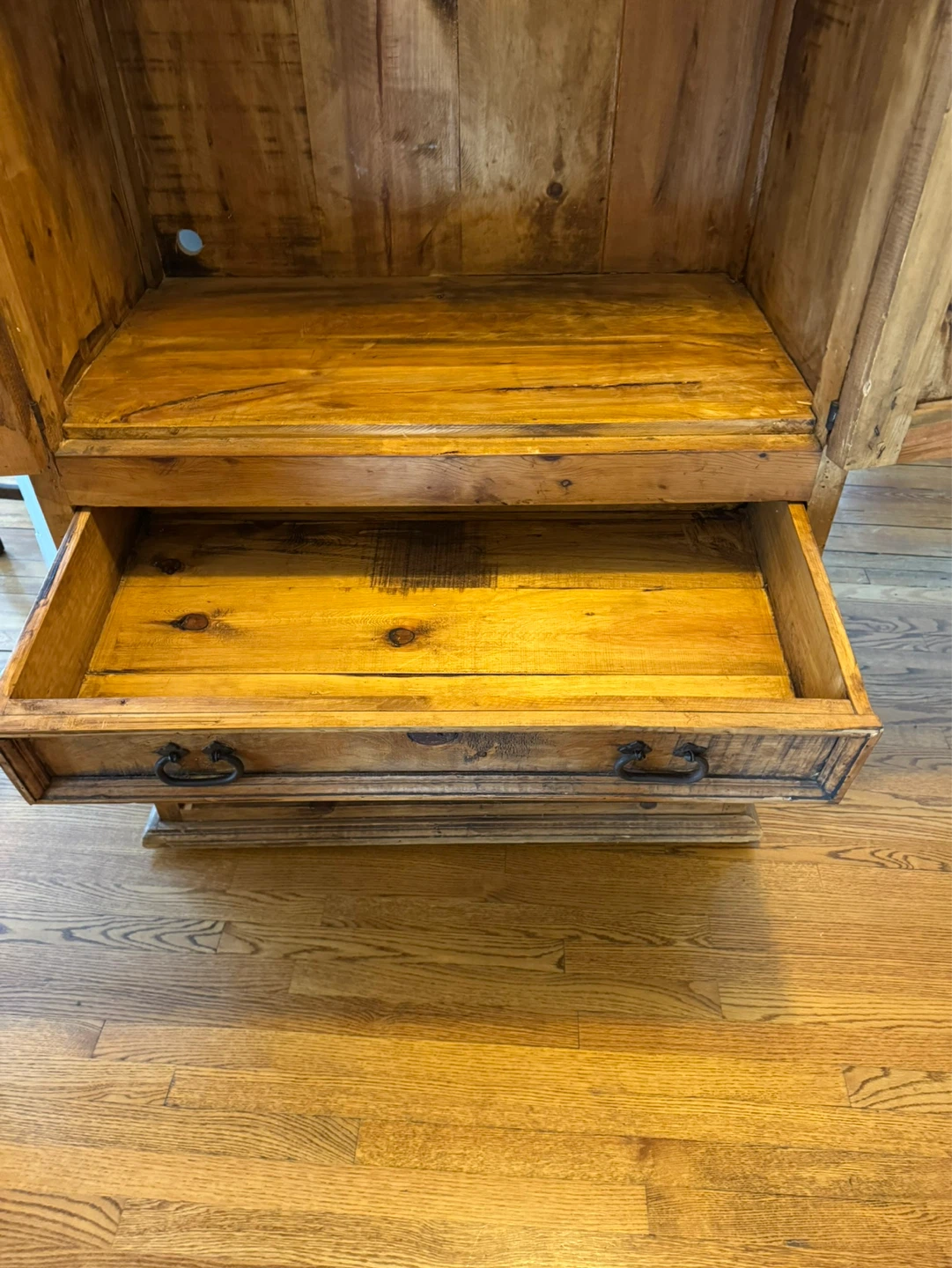 Rustic Wooden Armoire with Drawers - photo 4