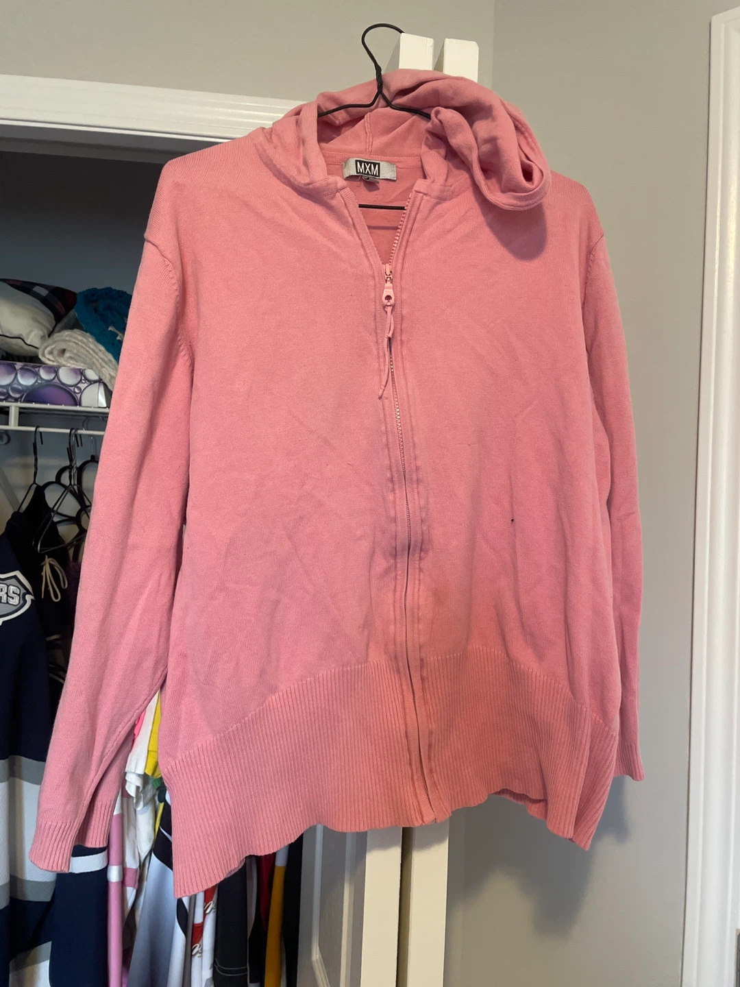 Pink Zip-Up Hoodie