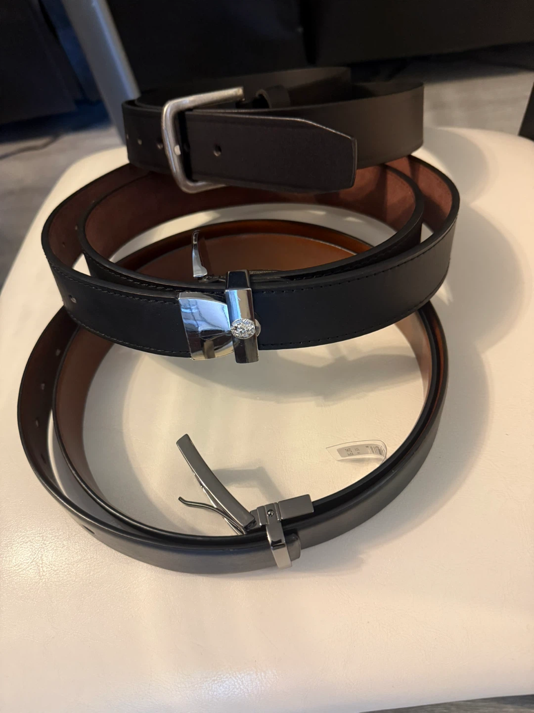 Men's Leather Belts - Set of 3 - photo 3