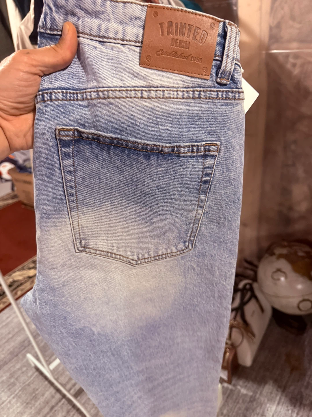Tainted Denim 90s Straight Leg Jeans - Size 33 - photo 2