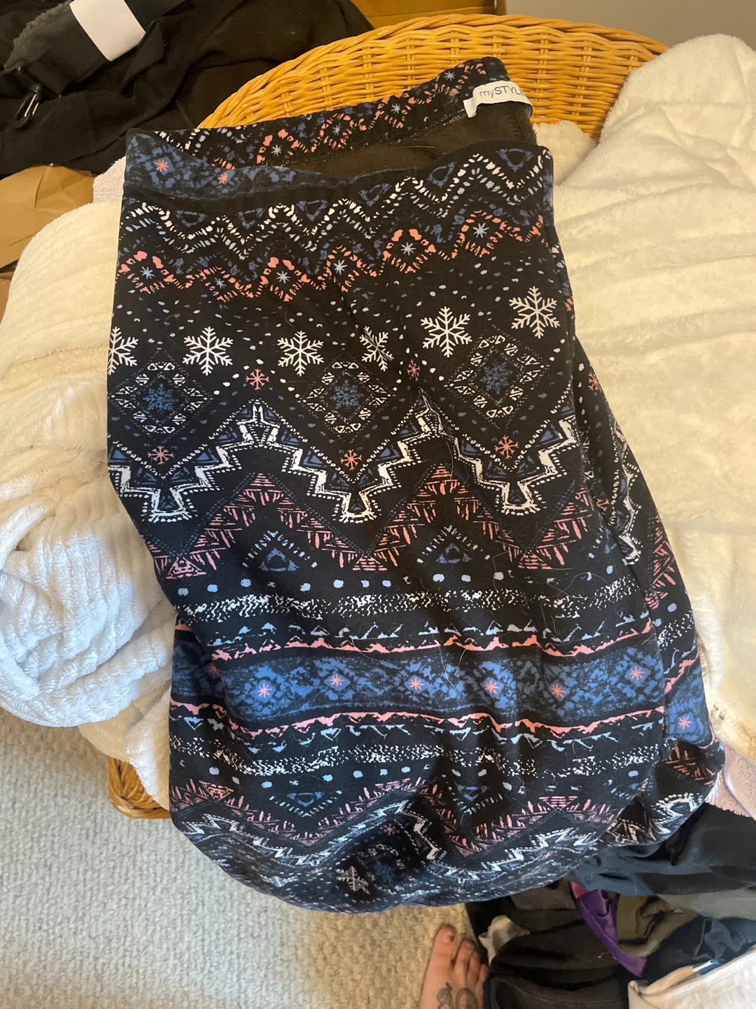 MyStyle Snowflake Pattern Leggings