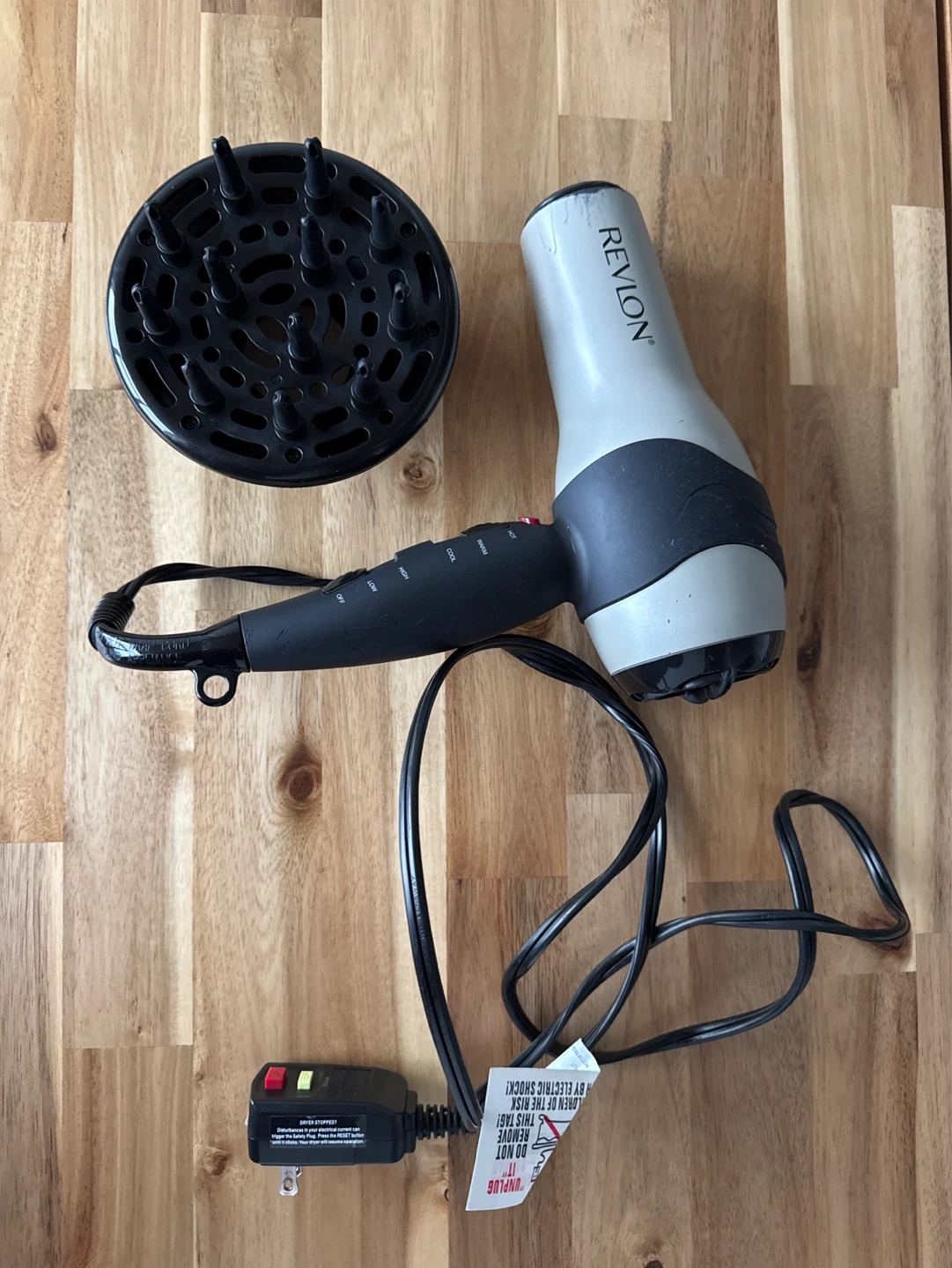 Revlon Hair Dryer with Diffuser Attachment