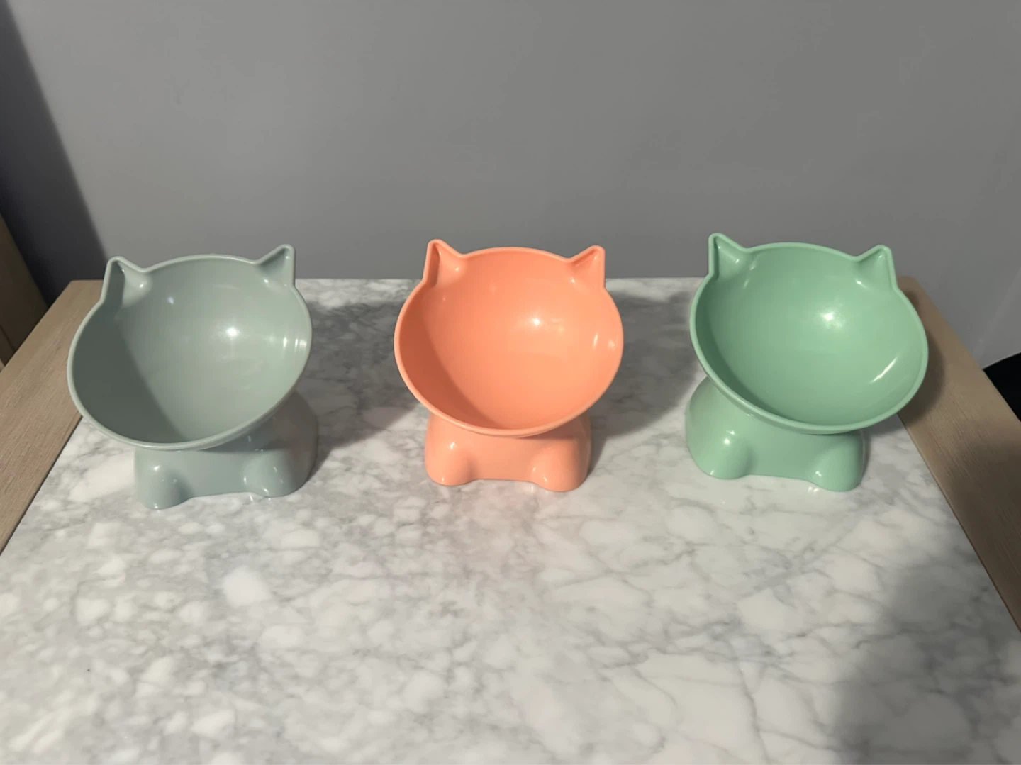 Set of 3 Cat Bowls