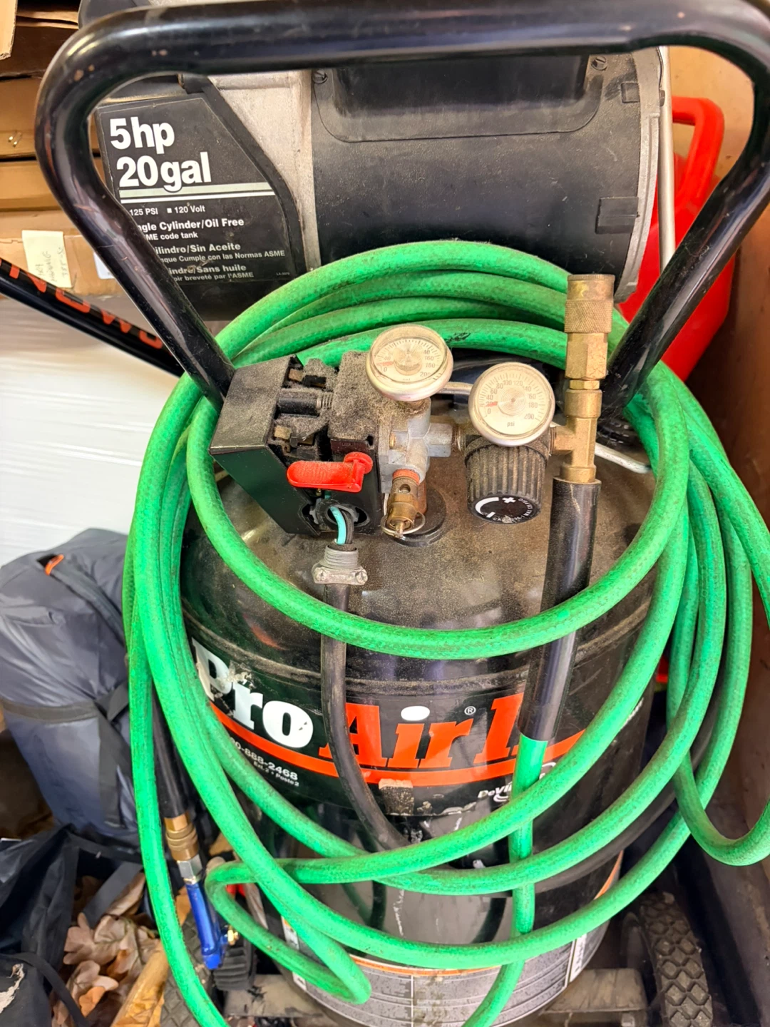 Devilbiss Pro Air 5hp 20gal Air Compressor