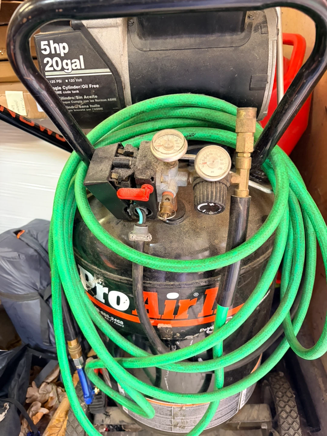 Devilbiss Pro Air 5hp 20gal Air Compressor - photo 4