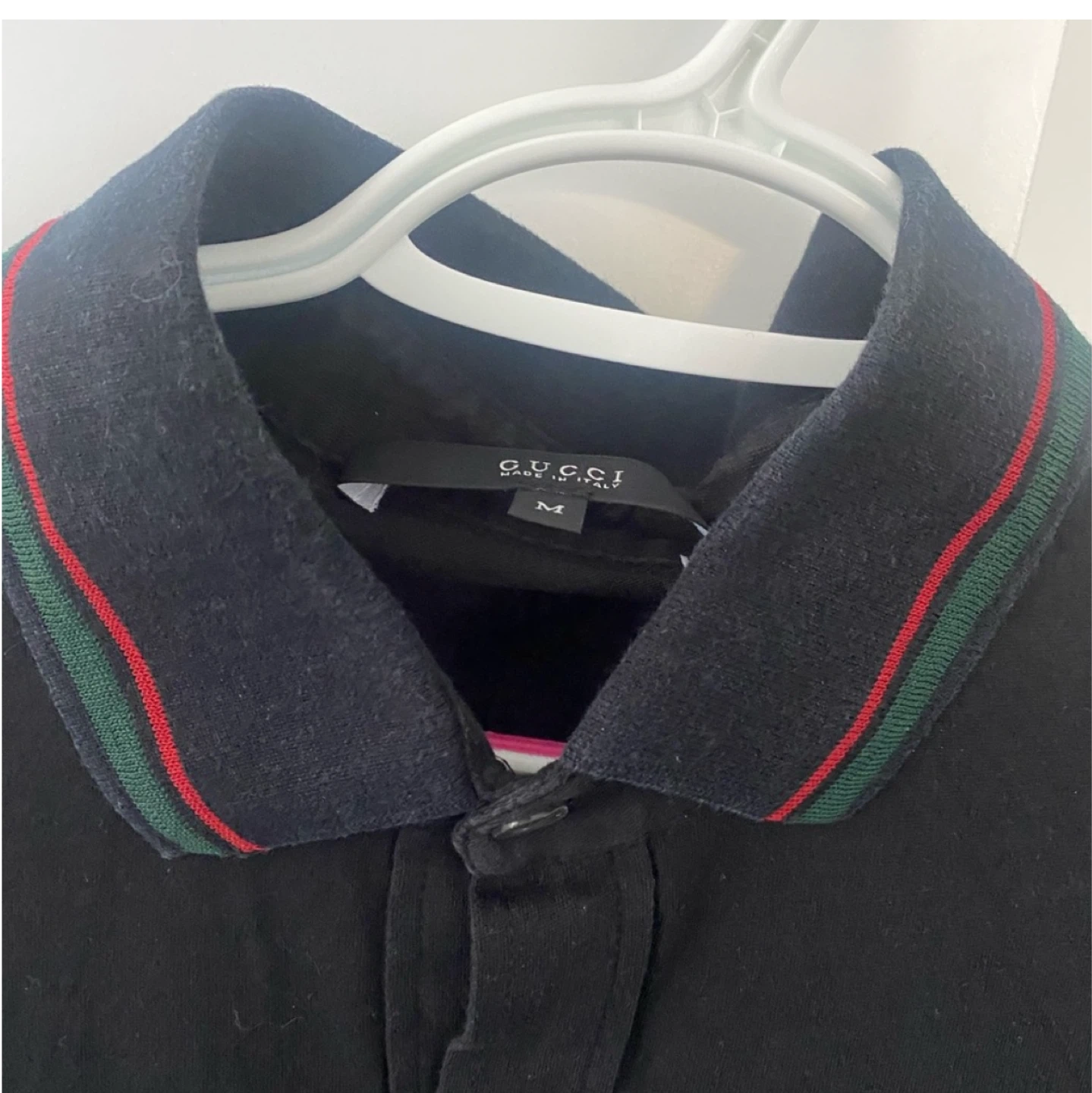 Gucci Black Polo Shirt Size L
