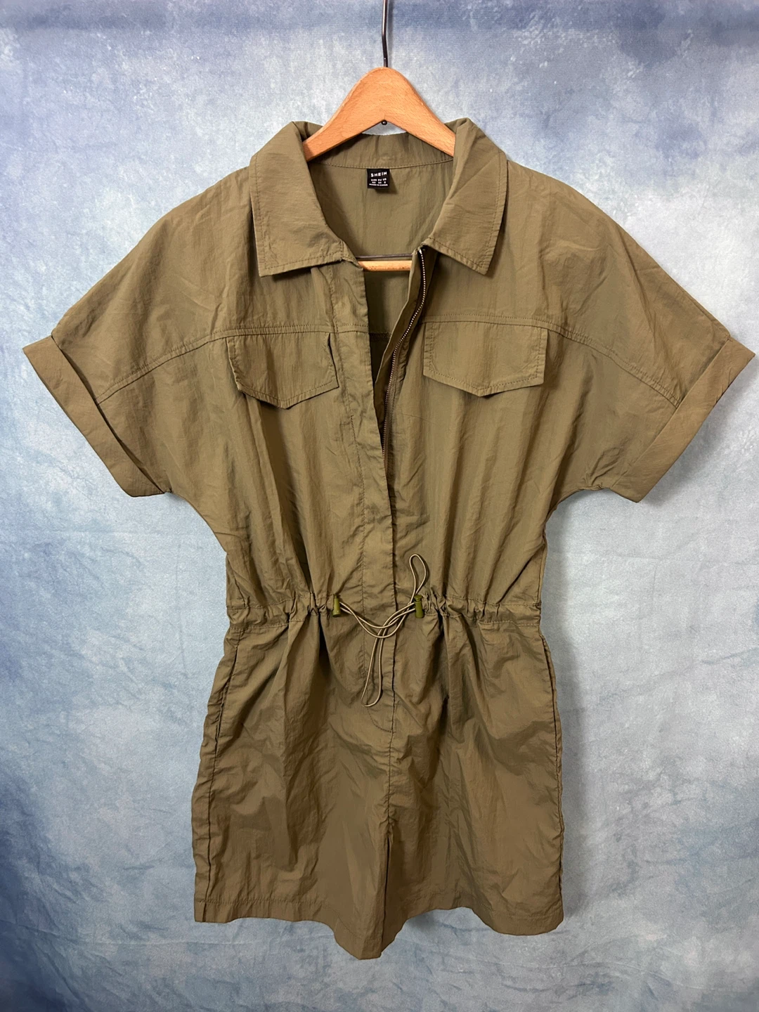 ☀️BUY 1 GET 1 FREE - Olive Green Utility Romper