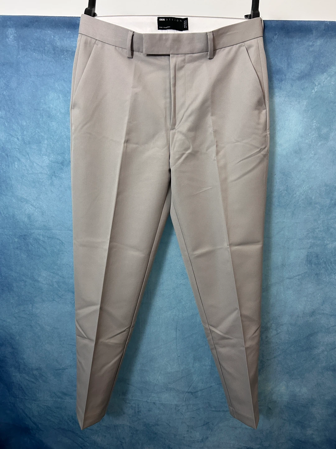 ASOS DESIGN Light Grey Suit Trousers - W32" L31"