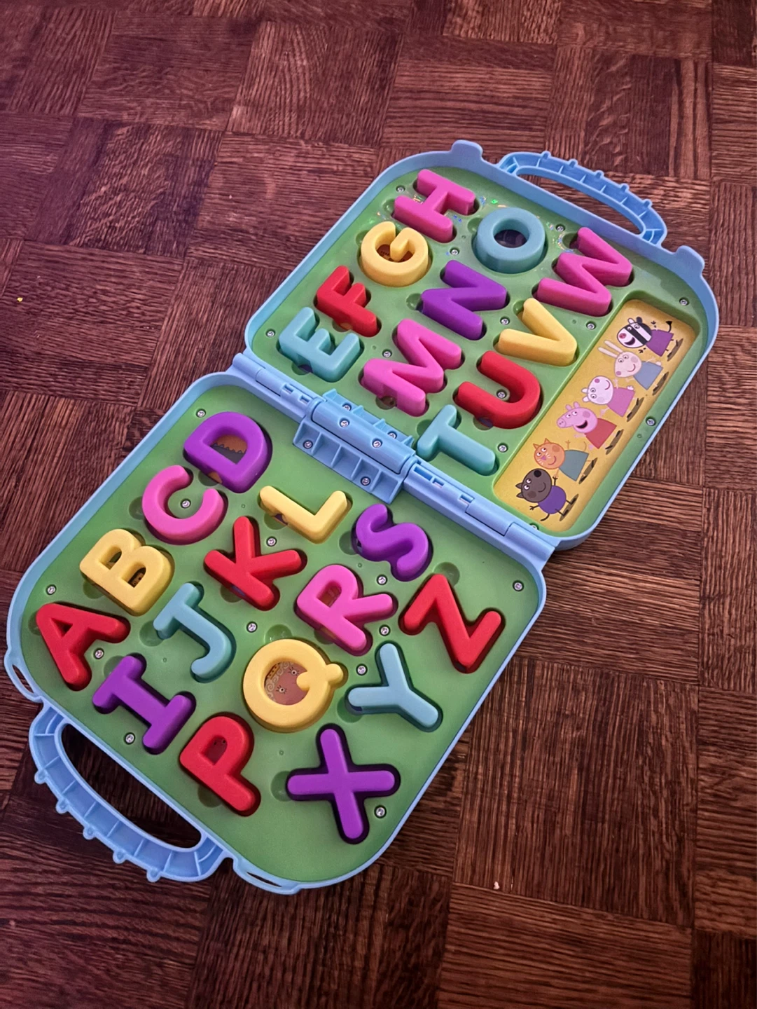 Peppa Pig Alphabet Toy and carrying case