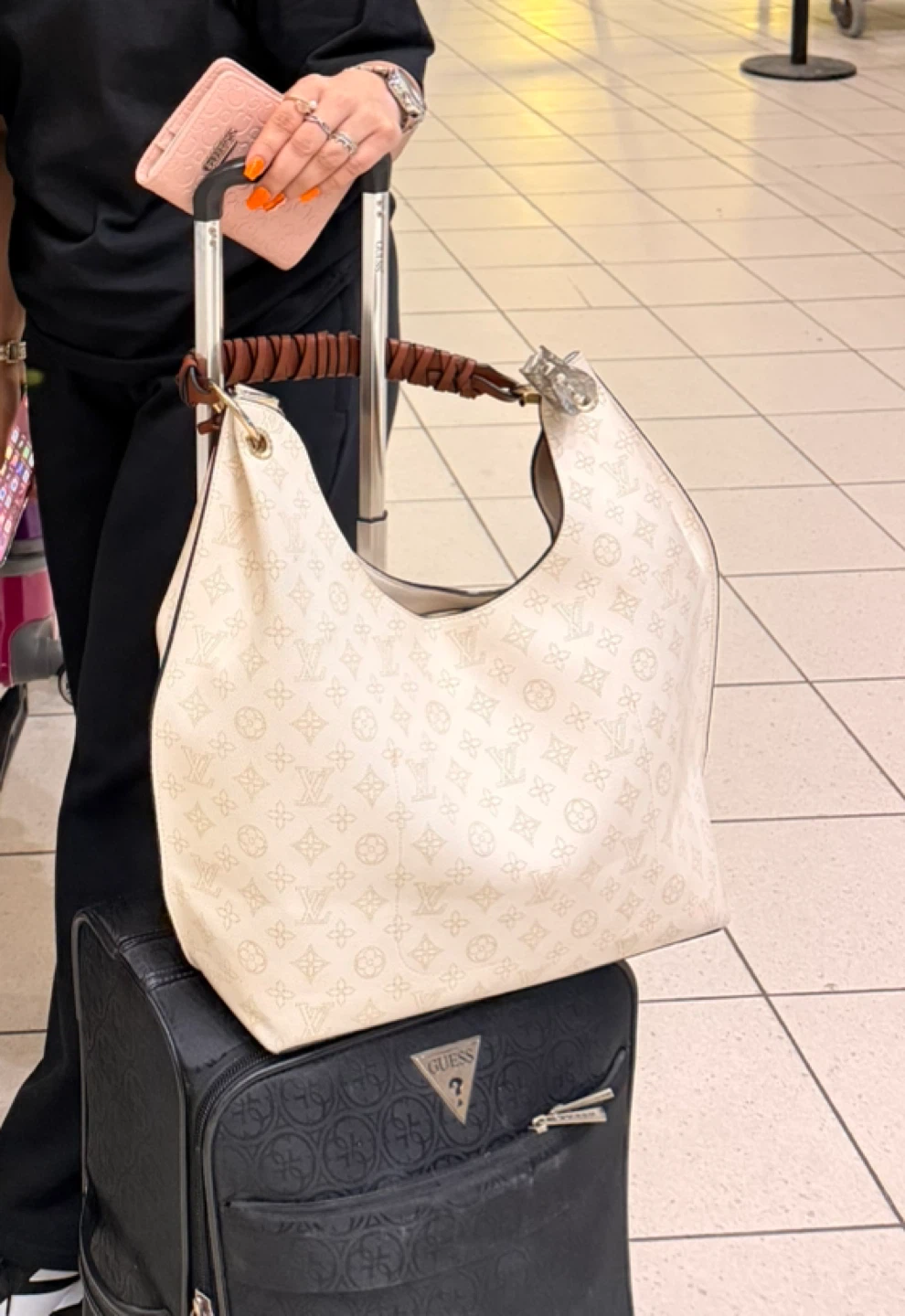 White Monogram Hobo Bag