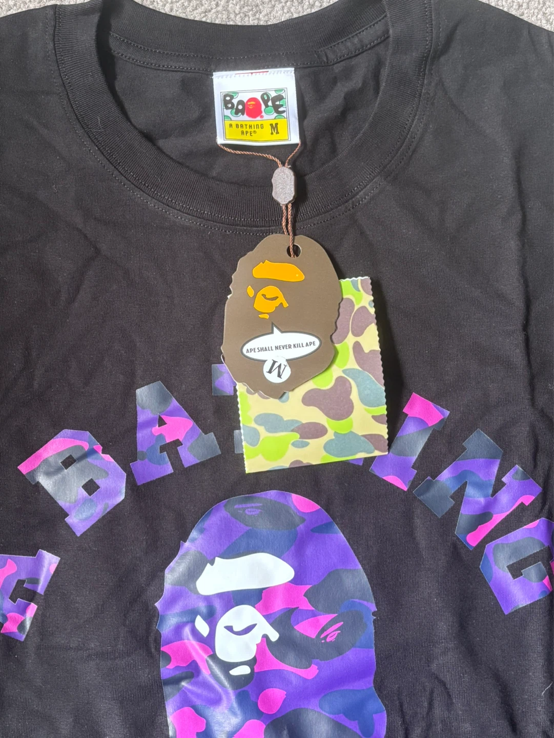 A Bathing Ape BAPE Black T-Shirt
