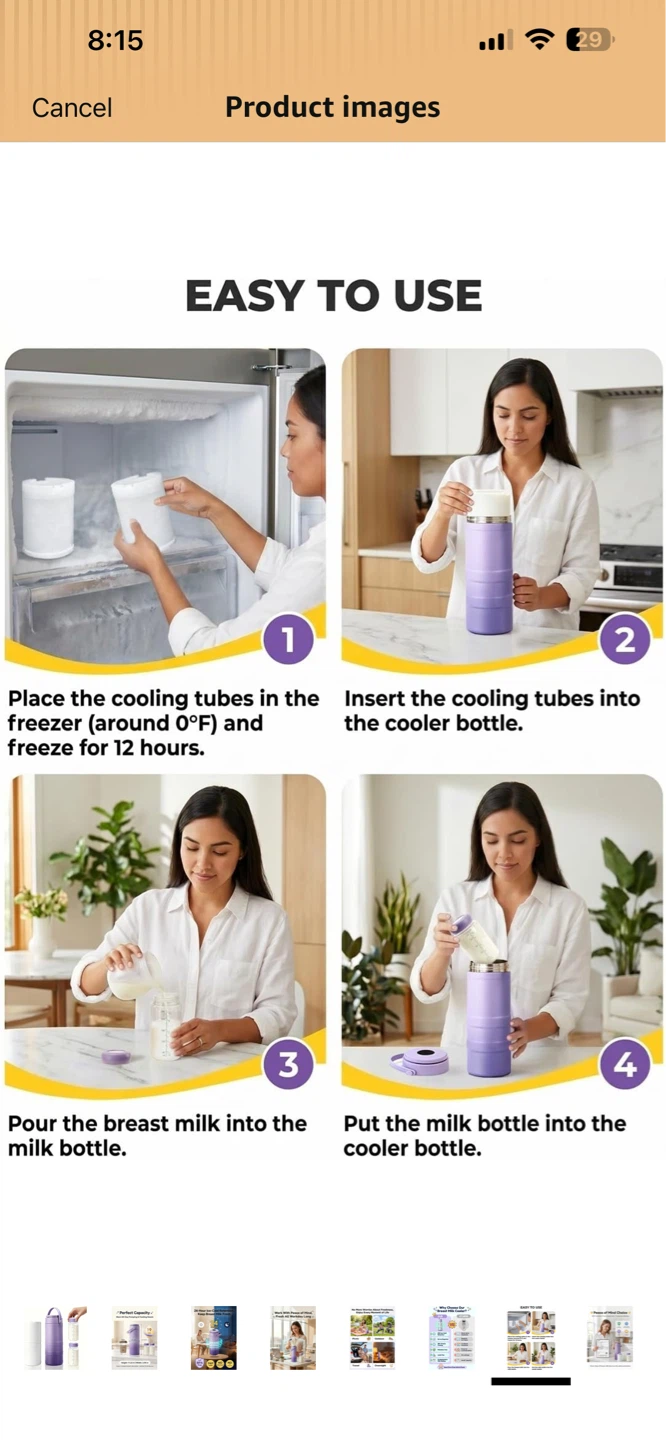 OUNIER Breast Milk Cooler- BRAND NEW IN BOX - photo 4