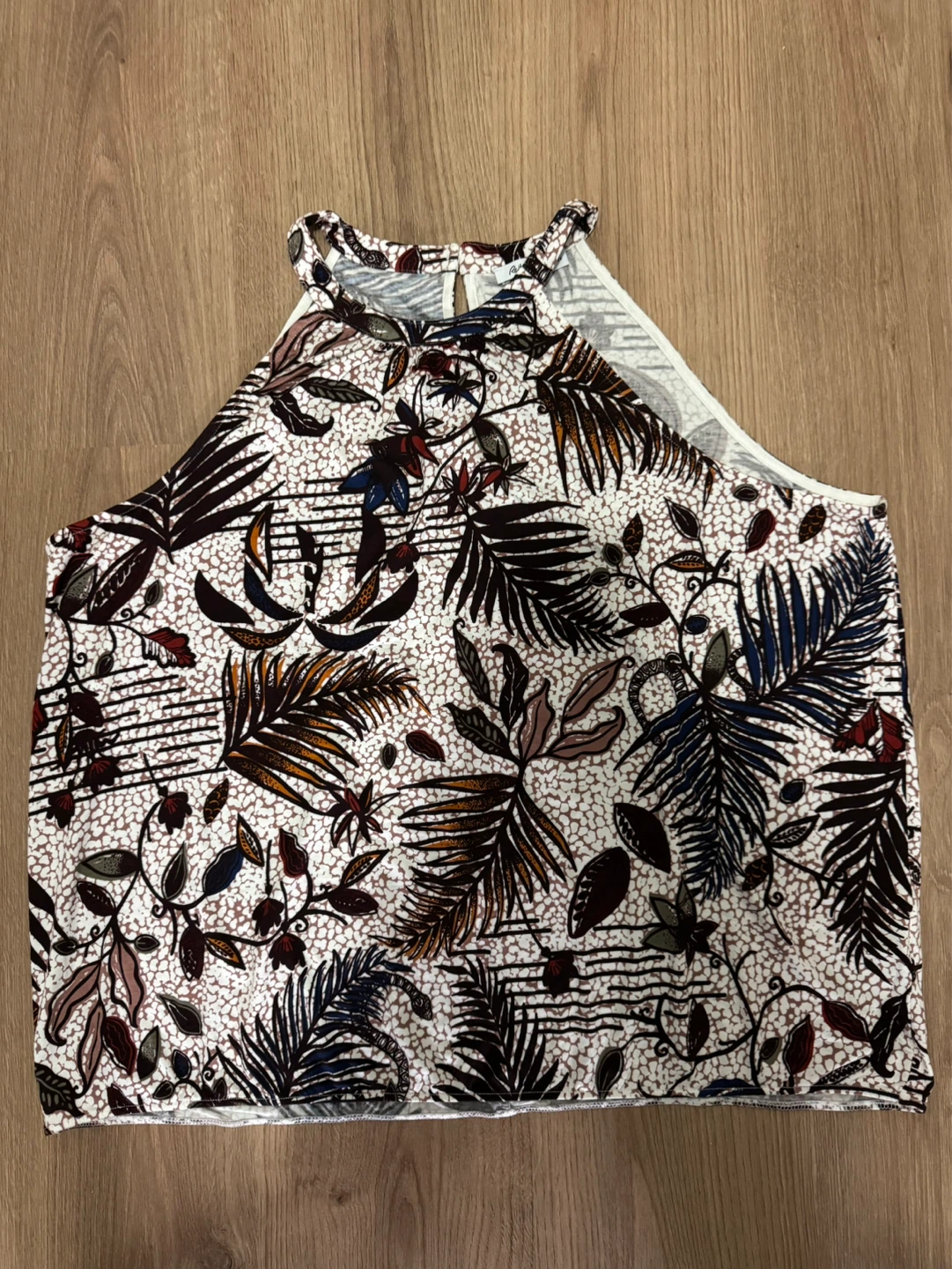 Reitmans 2X Tropical Print Halter Top