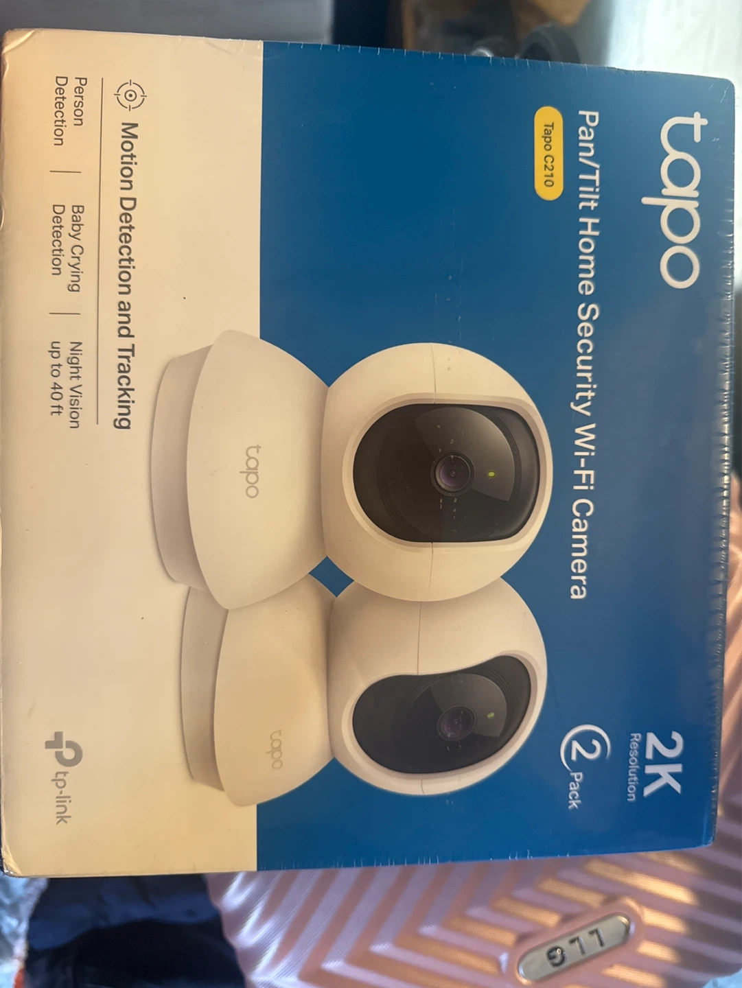 Tapo C210 Pan/Tilt Home Security Wi-Fi Camera 2 Pack