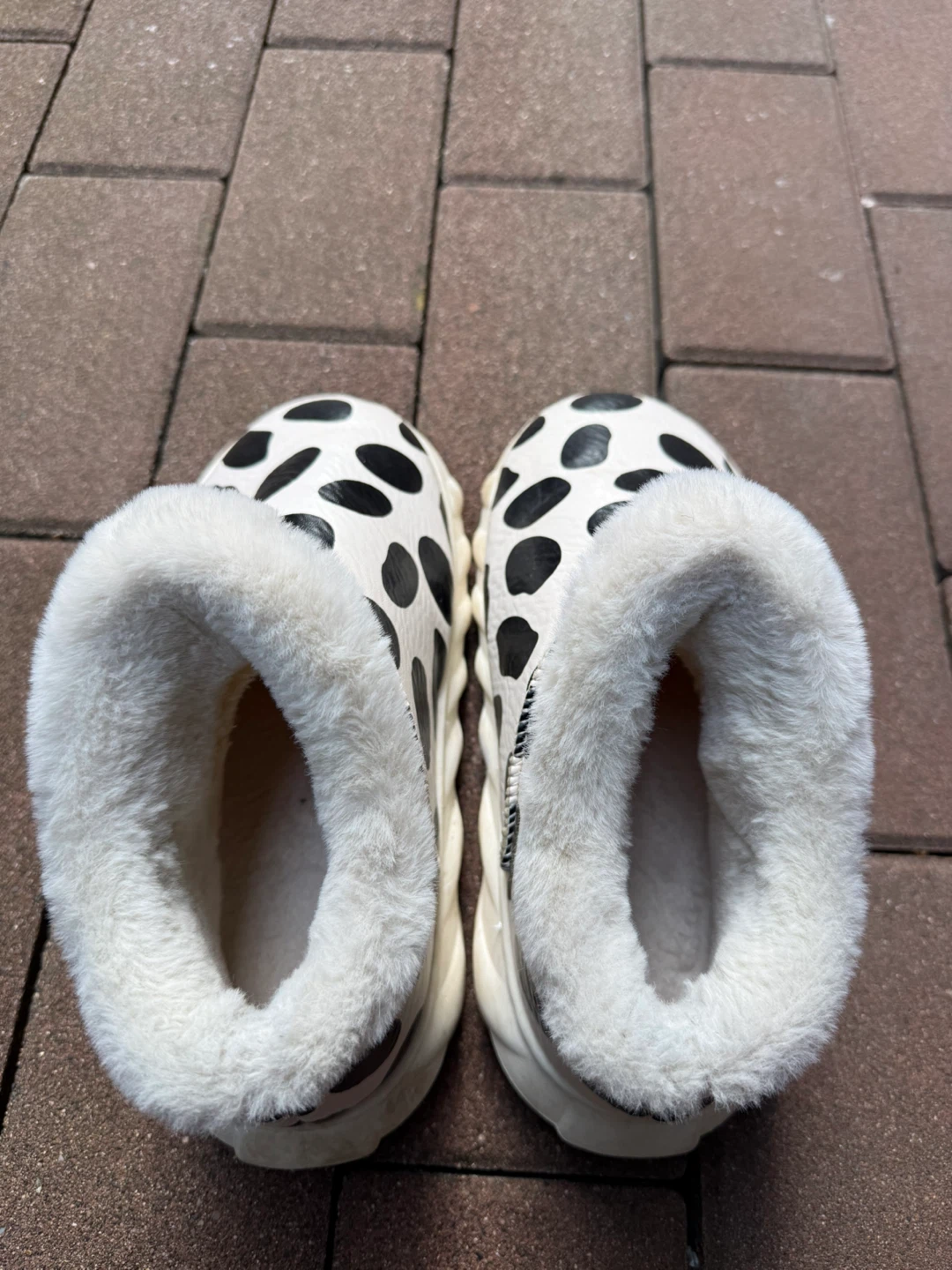 Women's Dalmatian Print Cozy Boots Size 8-9 - photo 2