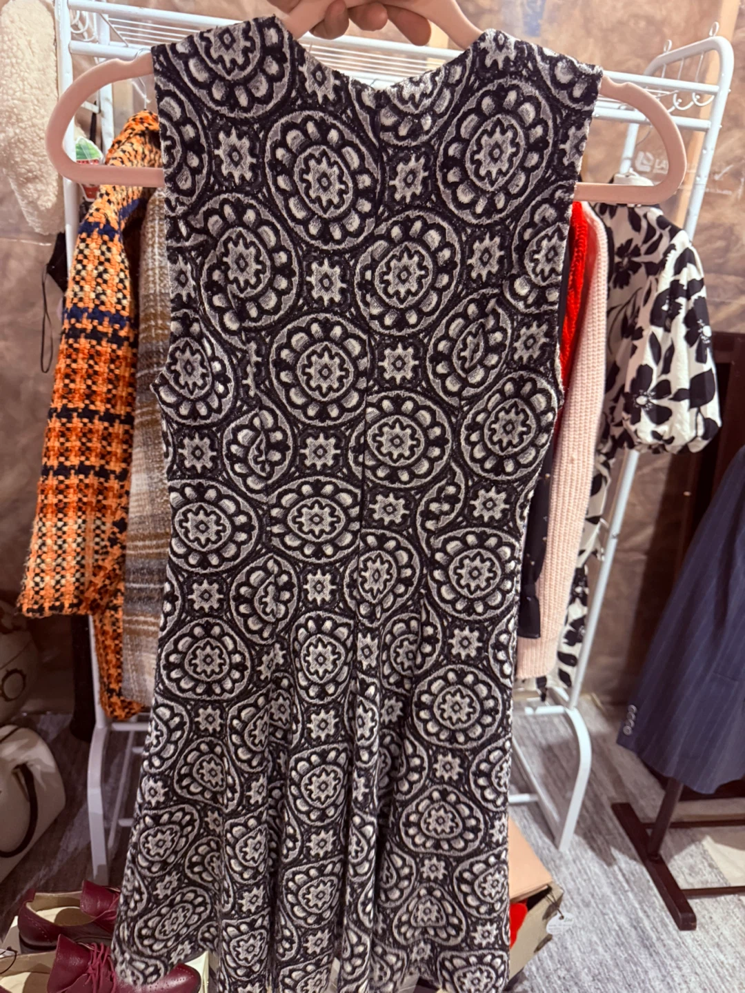 ZARA WOMAN Sleeveless Patterned Dress Size S - photo 2