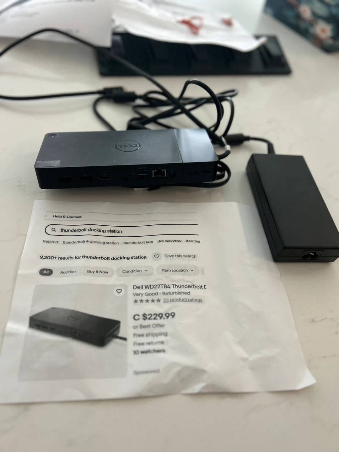 Dell WD22TB4 Thunderbolt 4 Docking Station - photo 2