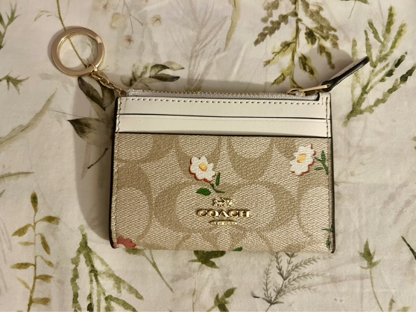 Coach Card Holder with Keychain