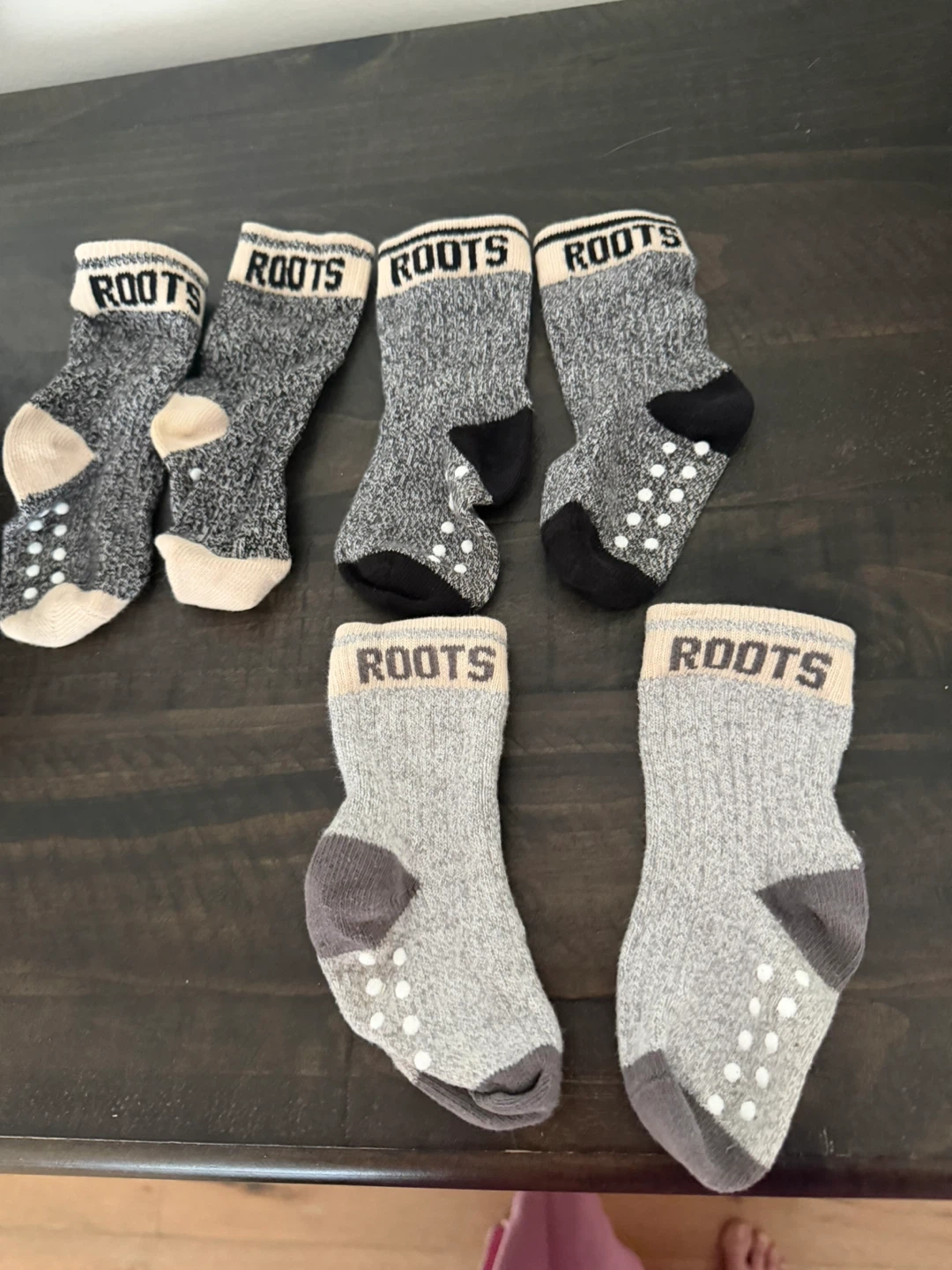 Roots Baby Gripper Socks (3 Pairs)