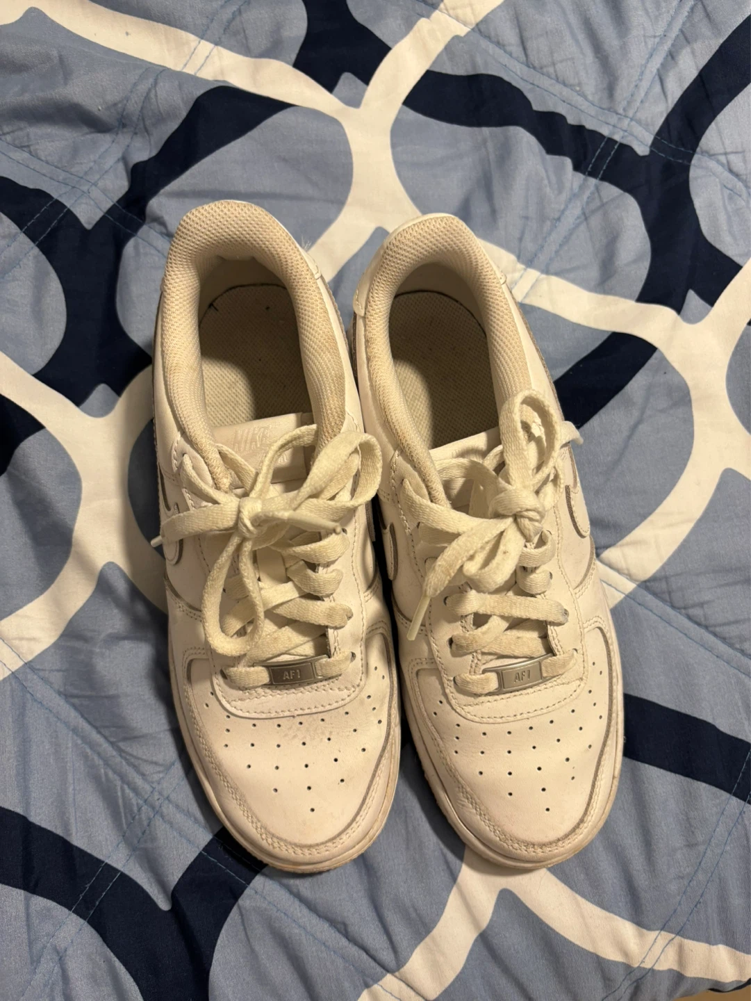 Nike Air Force 1 White Sneakers - photo 2