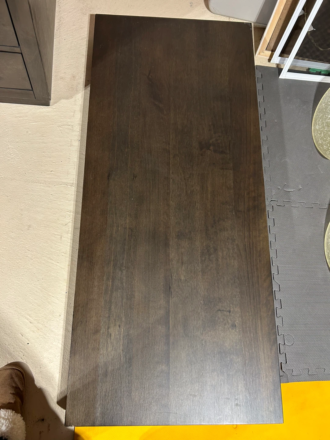 Dark Wood Desk with Drawers - photo 3